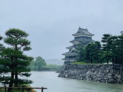 有料エリアに入らなくても公園からも松本城が見えて、お散歩するのに良さそうです。