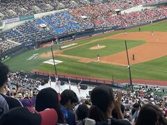 15,000ウォンの額面と売値だけ聞いて買ったのでどこかわからず買いましたがホームチーム、LGツインズの応援席でした。人気はあるシートです。