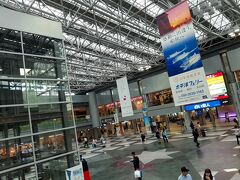 　１時間30分で、新千歳空港に着きました。