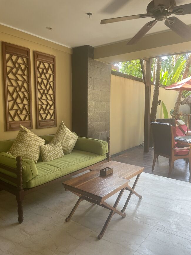 テラスのソファー?️綺麗な色