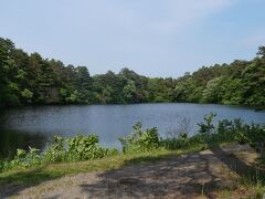 ここから五色沼の遊歩道があります。
約４キロ、１時間半のコースです。

まずはすぐ目の前にある柳沼。
透明度の高い沼です。
新緑と青い湖面が美しい沼です。