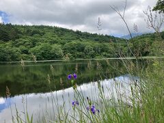 戸隠山は雲に隠れている。
誰もいません。
穴場スポットです。