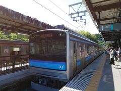 この電車に乗って仙台駅まで帰ります。