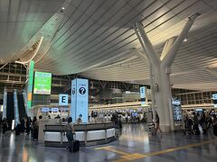 気を取り直して、羽田空港国際線ターミナル。まだ、第３ターミナルという言い方に違和感がありますが。

金曜深夜、なかなかの人の数でした。