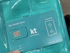 コネストで予約したSIM

5日分で27500ウォンでした