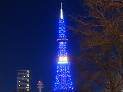 帰りに大通公園
ライトアップされたテレビ塔を鑑賞