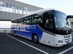 礼文島から稚内に到着して、稚内港からバスに乗って。