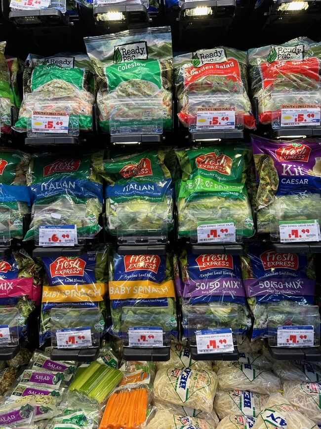 カット野菜は2倍くらいの値段