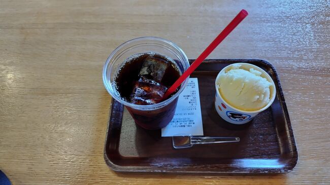 アイスコーヒーとアイスで、ダブルで冷やしました。