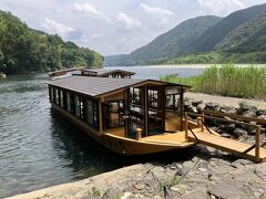 四万十川の遊覧船に乗船。