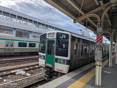 その後、レンタカー返却→新幹線で福島→そのまま奥羽本線へ。
1日数本の庭坂より向こうに行く普通に乗る。
