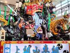 道の駅に飾られていた祭りの山車