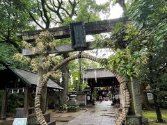 赤坂氷川神社の三の鳥居。

Instagramでは、6月30日まで設置となっていた茅の輪（ちのわ）が残っていました。

赤坂氷川神社に御朱印散歩
https://4travel.jp/travelogue/11837947