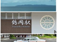 2時間弱日本海に癒されます。14：30に鶴岡駅に到着。湯田川温泉とタクシー会社が企画した観光タクシー半額プランを利用します。タクシーが駅前で待っていました。