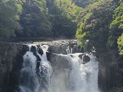 鹿児島県ではないけど
宮崎県都城市ある関之尾滝「日本の滝100選」
大隅半島の方へ行く途中に寄った
駐車場から階段orスロープを下がって2，3分でこの光景に会える

