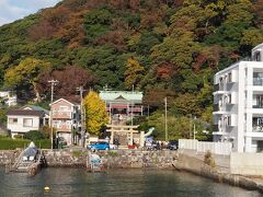 午前中にお詣りした東叶神社が見えた。