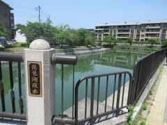 此の付近から岡崎公園・平安神宮へは琵琶湖疏水沿いを歩くと良いでしょう。新緑の時期でとても爽やかでした。また春には桜の名所にもなります。