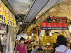 カルグクス横丁でご飯にしたいた思います。

お店の方々が座れ座れと腕を引っ張ります。人生こんなにモテたのは初めてです。それを傷つかないように断って目的の店まで突進します。モテモテの人の気持ちが少しだけ分かった気がします。

胸が痛いです。