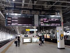 観光客や帰省客でごった返す仙台駅のコンコースを抜けて新幹線ホームへ。出発時間が近づくにつれて乗車口に行列が出来始める。