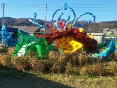 まつだい駅のシンボルとも言える
草間さんの作品