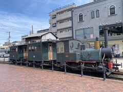 道後温泉駅に戻り、坊っちゃん列車で写真撮影。