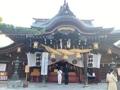 山笠シーズンだからか、華やかな神社です。