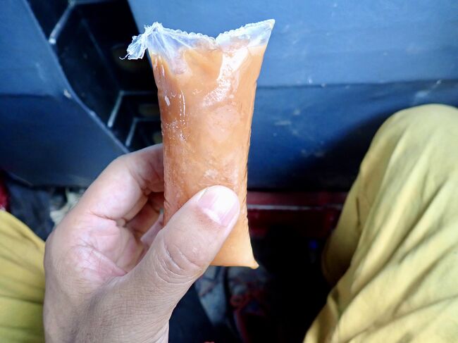 コーヒー味なアイスキャンディーは思ったよりも美味しかったです。