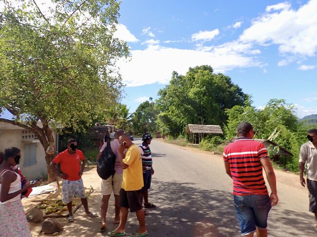 道の端で、トイレをします。<br />トイレをしたら出発します。