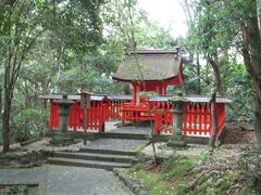 「亀山神社」
本宮へ向う参道から左へ逸れ、御霊水へ向う途中にあります。
木々の中に鎮座する神社でお参りする方も少なく、静かな雰囲気の中にあります。