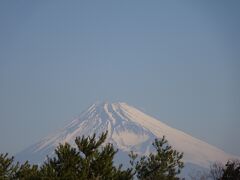 翌朝。
富士山が見えました。
前日は雲でみえなかったので、この日見られて良かったです。