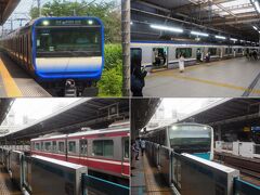 7月19日午後
いつものように横須賀線で横浜駅へ。
根岸線に乗り換えて。