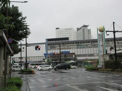 岡山駅。大きな駅です。
