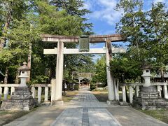 松が岬公園　上杉神社　鳥居