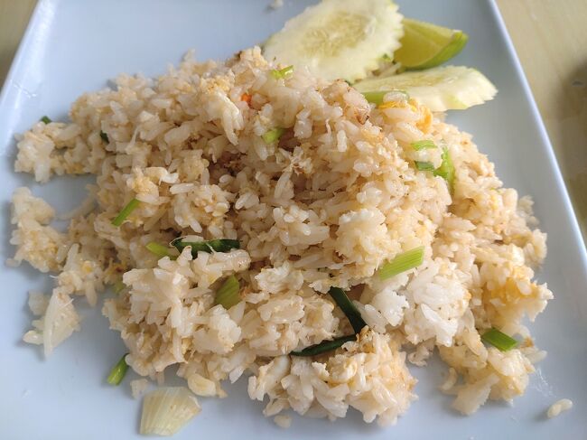 カオパット<br />カニのチャーハンです。