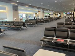 朝4時起き、定額タクシーで羽田まで7,200円。

洗濯機のような見た目の自動手荷物チェックイン機を初めて試しました。すごい、グラホさん要らなくなっちゃう。。チェックインなど全てスマホのQRコードで進みます。

画像は搭乗ゲート付近の様子。朝5時半ですが誰もいないって信じられないです。。