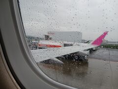 15時30分頃着陸。
いわて花巻空港は雨。コメリの倉庫のような建物を見てなごみました。