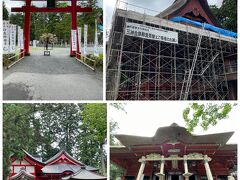 タクシーで出羽三山神社まで移動して参拝します。中の階段を利用して移動すると
2,446段とか。山寺の2.5倍、金比羅さんの1.5倍強。途中の階段がとっても急らしい。