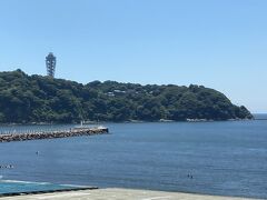 江ノ島が見えてきた～&#127925;
お天気ヨシ！