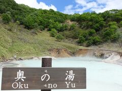 地獄谷からハイキングコースを歩いて
奥の湯へ