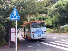 北川温泉バス停までひと駅だけ乗らせていただきました。