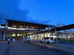 高知に着いたらすっかり夕暮れ
