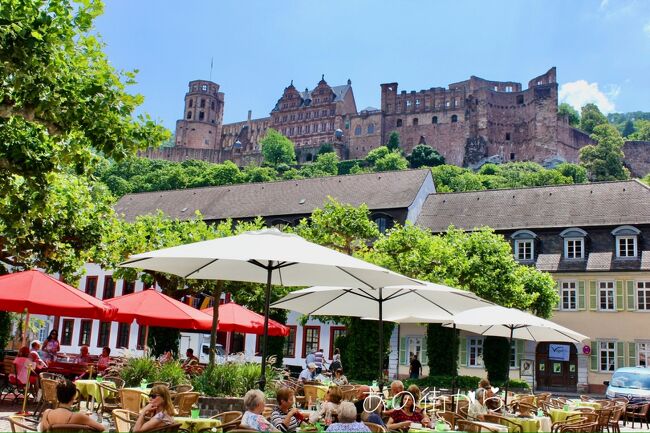 ハイデルベルク 城を眺めながら<br />ここでひと休みもありかなぁ。<br />とも思いましたが<br />まだまだミッションが山積。<br />こころ残りですが次へ向かいます。