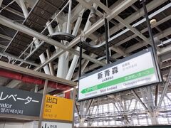 ほぼ満席の車内、夏休み到来ですね（笑）
途中の仙台・盛岡で次々と下車
10:52　新青森駅着