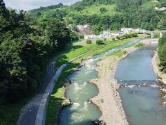 8:05　目屋大橋
目屋渓谷岩木川カヌー競技場があり、種目はワイルドウォーターとスラローム