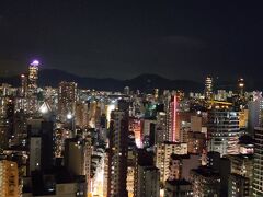 部屋からの夜景。