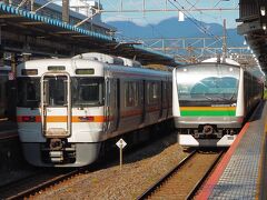 乗った列車が宇都宮行きだったので、途中の国府津で高崎行きに乗り換えます。。