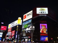 夜は看板が目立ちます。