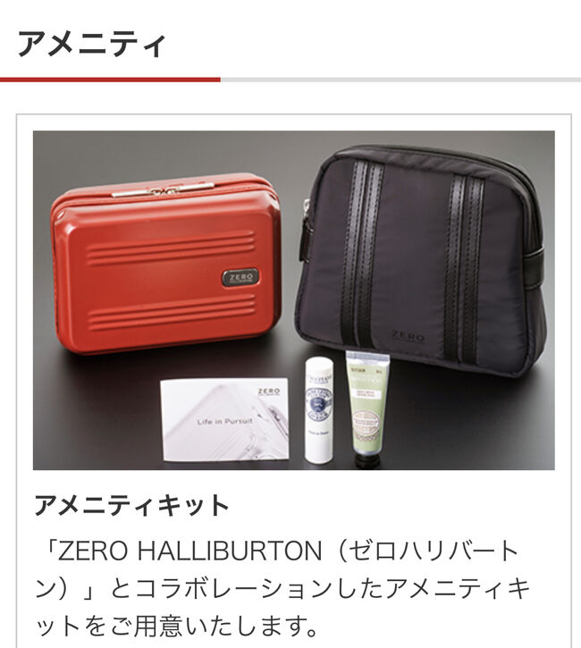 JAL ファーストクラス　パジャマ&ポーチ　ZERO JAL ファーストクラスパジャマ&ポーチZERO