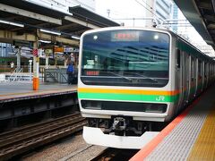 東海道線で行きます。
ローカル電車の旅。
先頭車両はガラガラでした。
