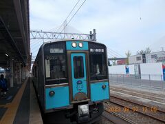 12時10分　蟹田駅発で12時58分に青森駅に到着

13時16分　青森駅1番乗場　青い森鉄道に乗車。
